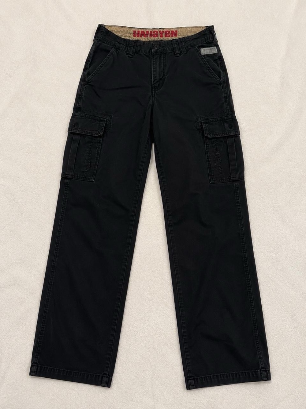 UNIONBAY Black Men's Cargo Pants with Flap Pockets
